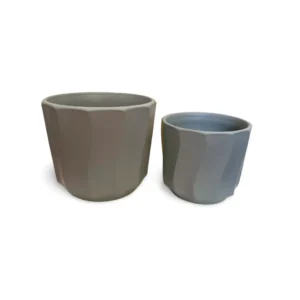 Maceta Cerámica Gris