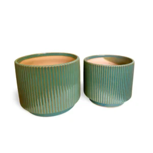Maceta Cerámica Podio Verde